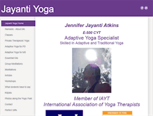 Tablet Screenshot of jayantiyoga.com
